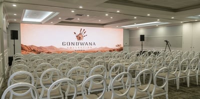 New and improved conference facilities at The Weinberg Windhoek in Namibia. Stunning floor-to-ceiling LED wall