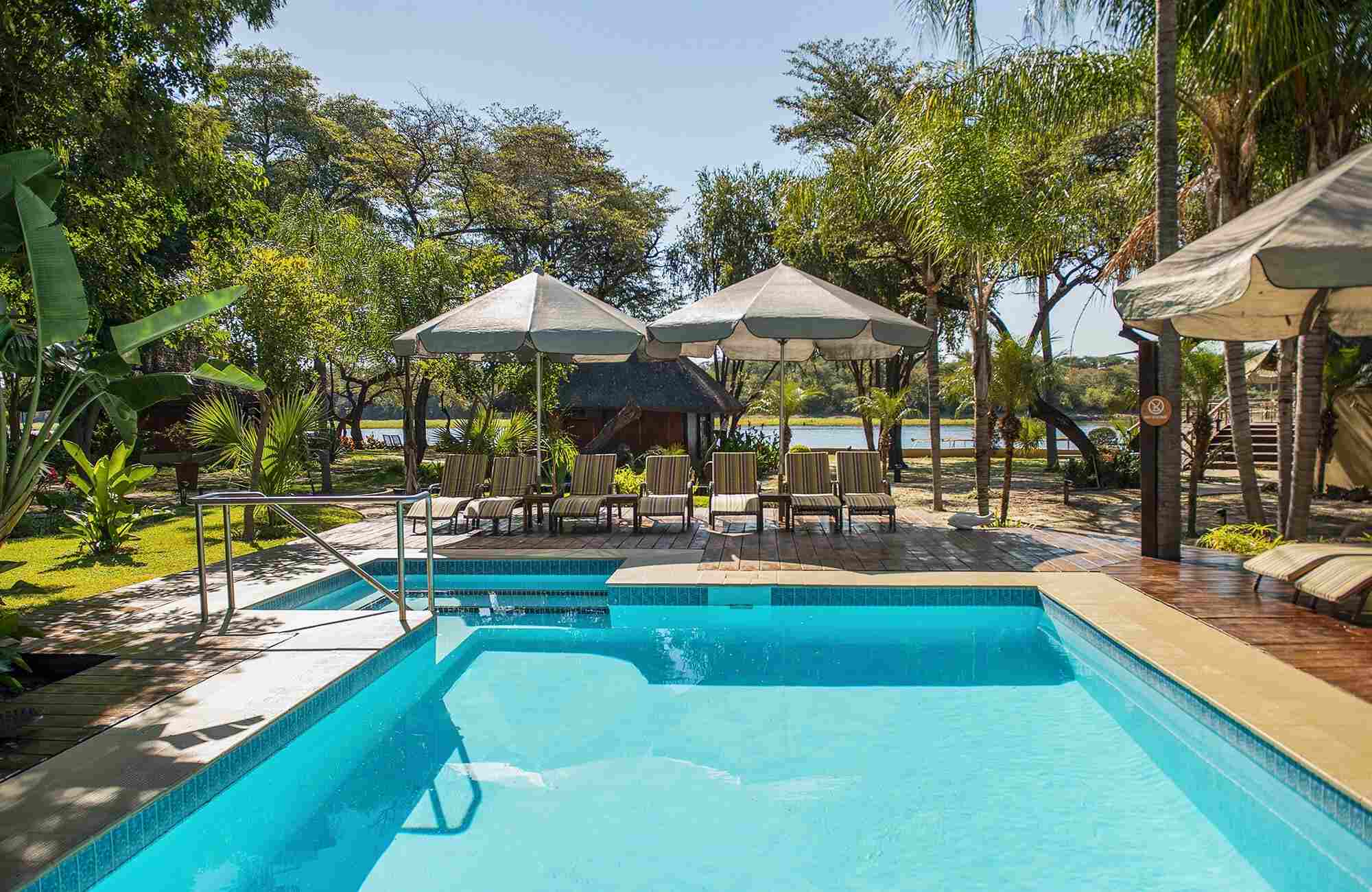 Pool Side Hakusembe River Lodge